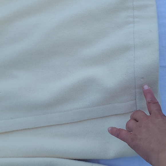 Leslie Fay wool blend cream puffy sleeve coat size 12 vintage - Picture 6 of 10